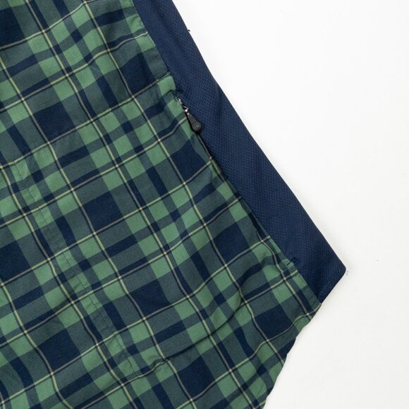 Club Ride Pearl Snap Shirt Men's Medium Green Plaid Outdoor Cycling Stretch - Picture 10 of 16